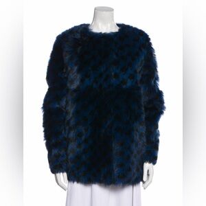 $5500 GORGEOUS Pologeorgis Blue Spanish Lamb Fur Coat size small (4)